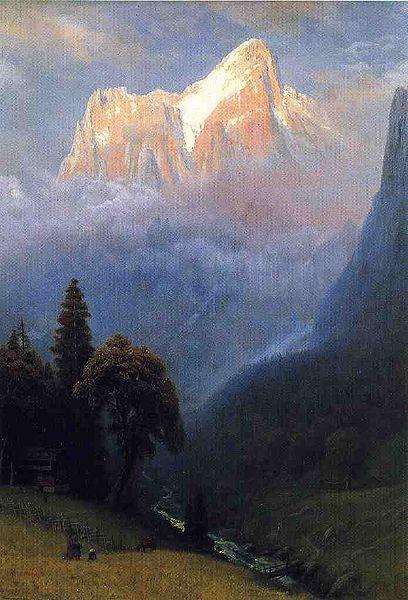 Albert Bierstadt Storm_Among_the_Alps China oil painting art